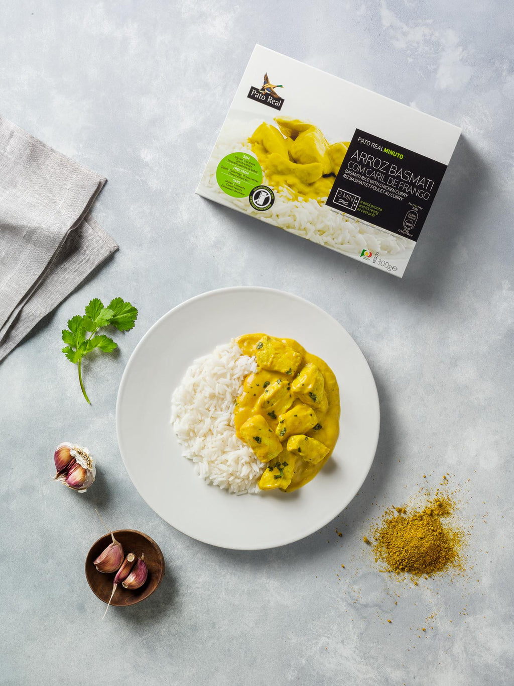 Arroz Basmati com Caril de Frango