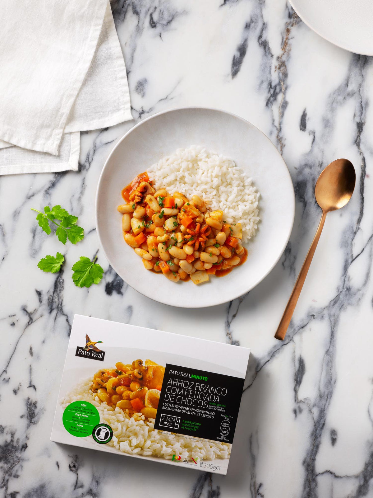 Arroz Branco com Feijoada de Chocos