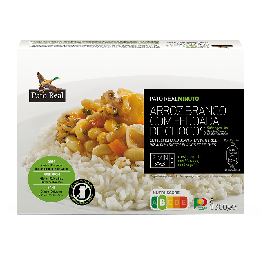 Arroz Branco com Feijoada de Chocos