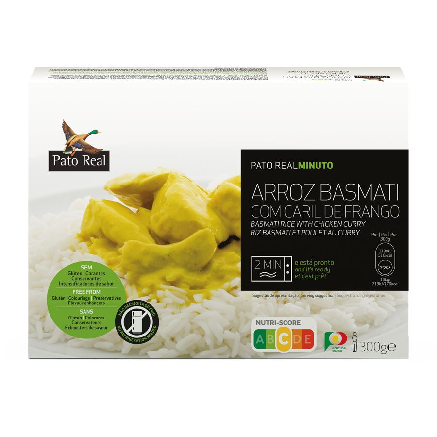 Arroz Basmati com Caril de Frango